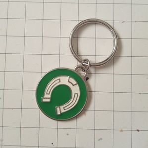Horseshoe Keychain NWOT green